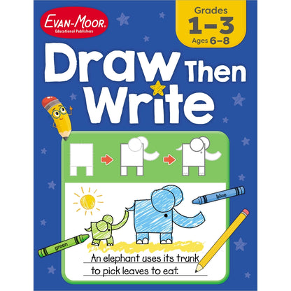 Draw…Then Write, Workbook Grade 1-3