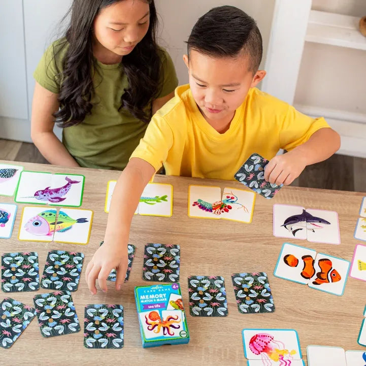 Sea Life Memory Match & Make Card Game