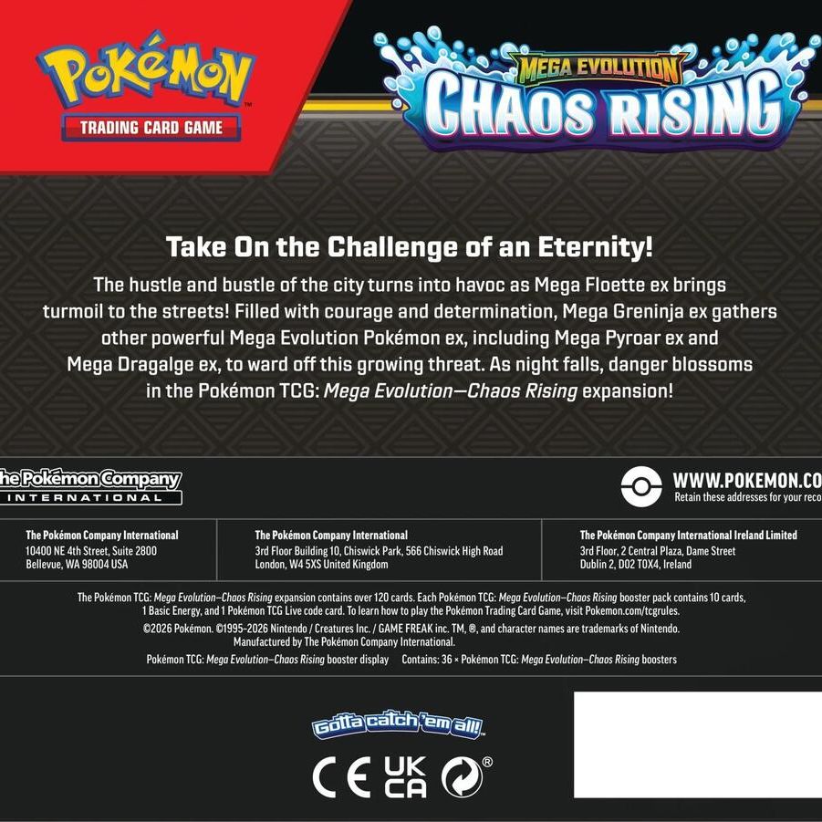 Pokemon Mega Evolution - Chaos Rising Booster Box