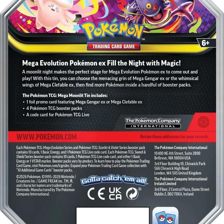 Pokemon Mega Moonlit Tin [Mega Clefable ex]
