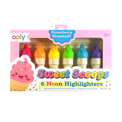 Sweet Scoops Neon Highlighters - Strawberry Scented