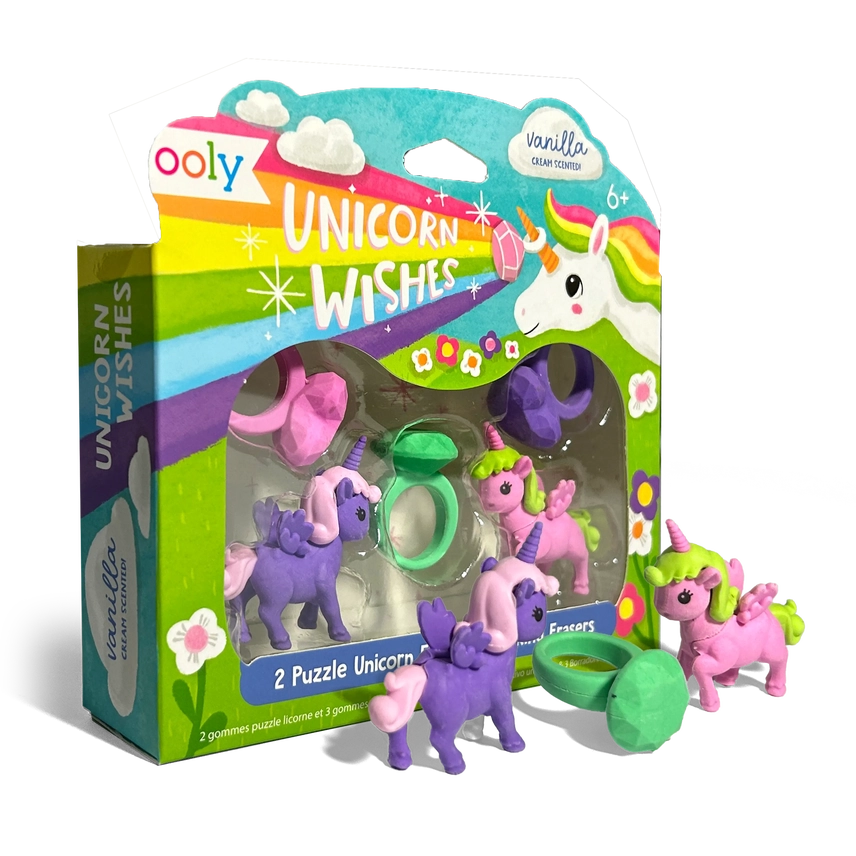 Unicorn Wishes: Scented Erasers (Set of 5)