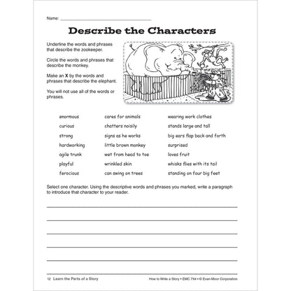 How to Write A Story, Workbook Grade 4-6