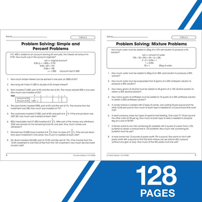 The 100+ Series: Algebra Workbook (Grades 7+