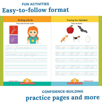 Skills for School: Beginning Cursive, Workbook (Grades 2–3)