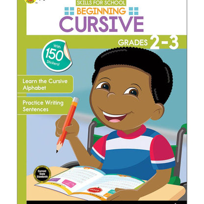 Skills for School: Beginning Cursive, Workbook (Grades 2–3)