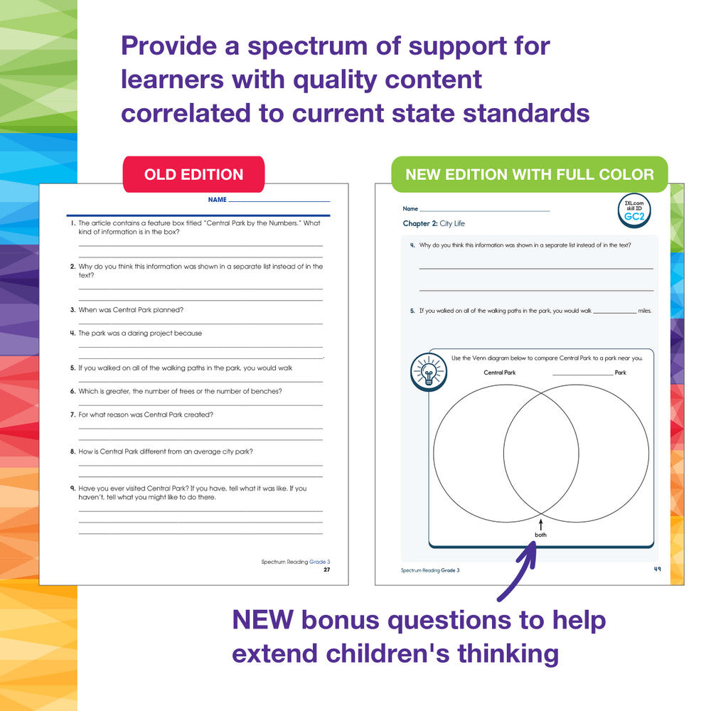 Spectrum Reading Grade 3 Workbook