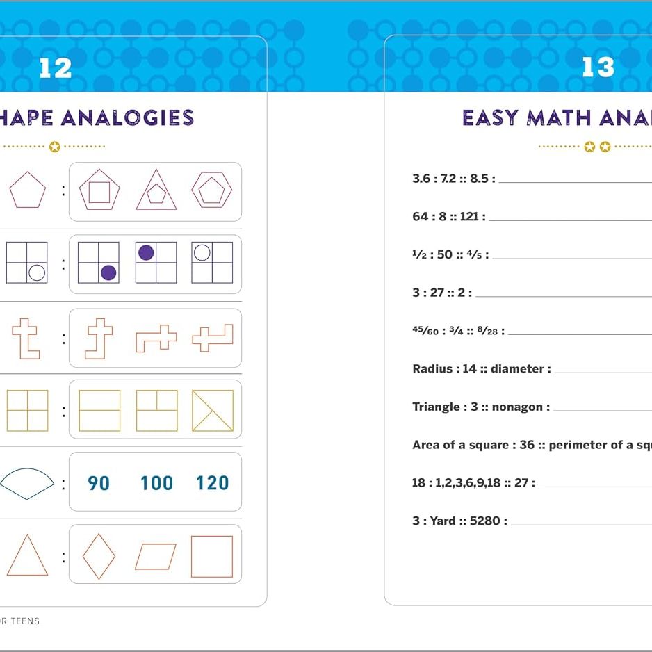 Logic Puzzle Book For Teens