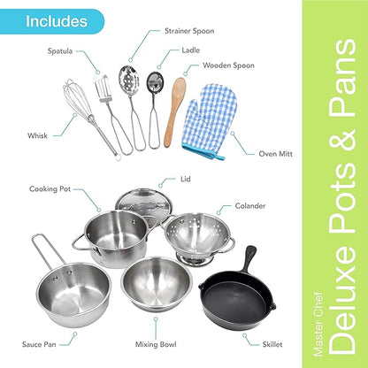 PopOhVer Deluxe Pots & Pans Set
