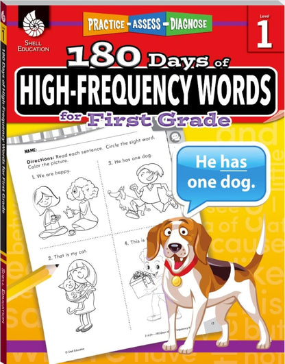 180 Days: High-Frequency Words for First Grade