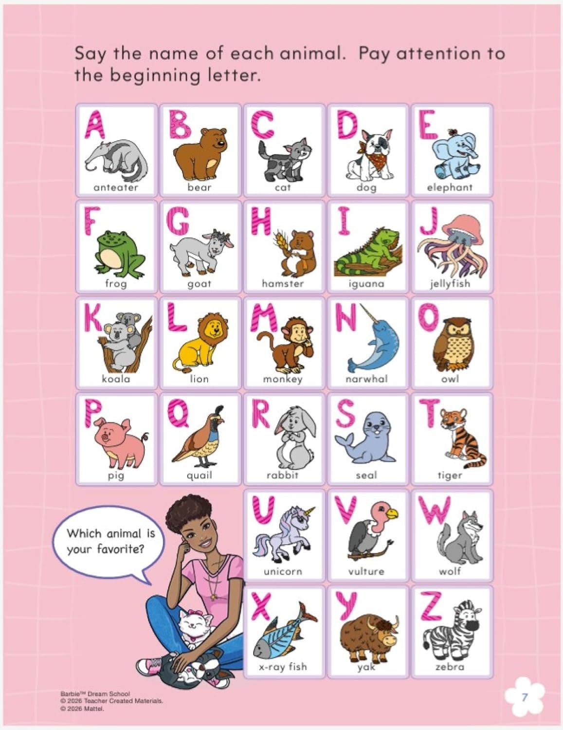 Barbie Dream School Preschool Workbook