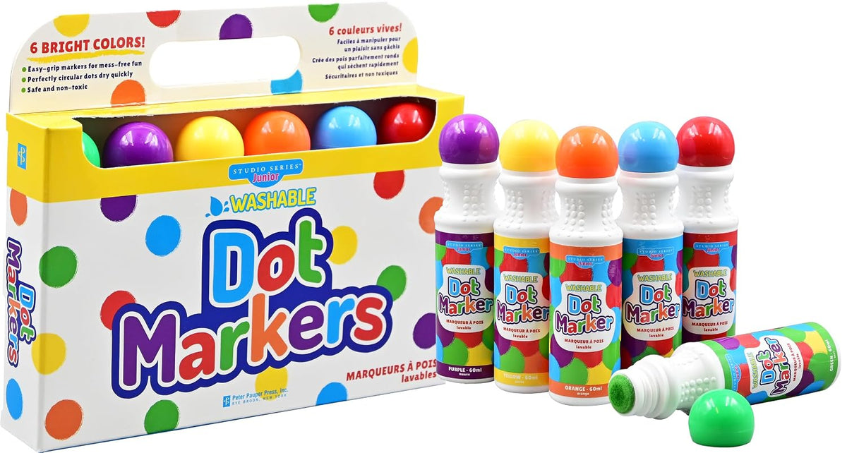 Studio Series Junior Washable Dot Markers (Set of 6)