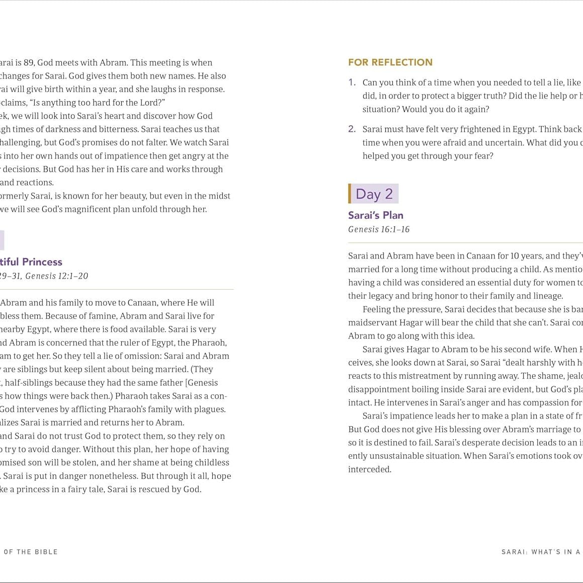 Women of the Bible, Bible Study