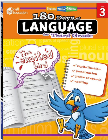 180 Days: Language for Third Grade