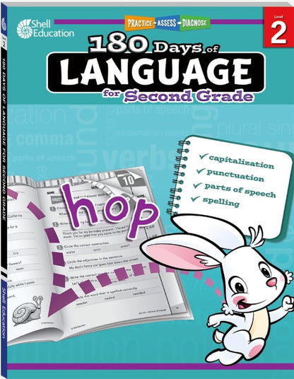 180 Days: Language for Second Grade