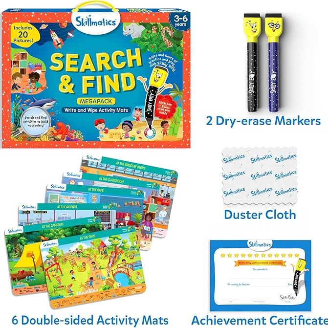 Skillmatics: Search & Find: Write and Wipe