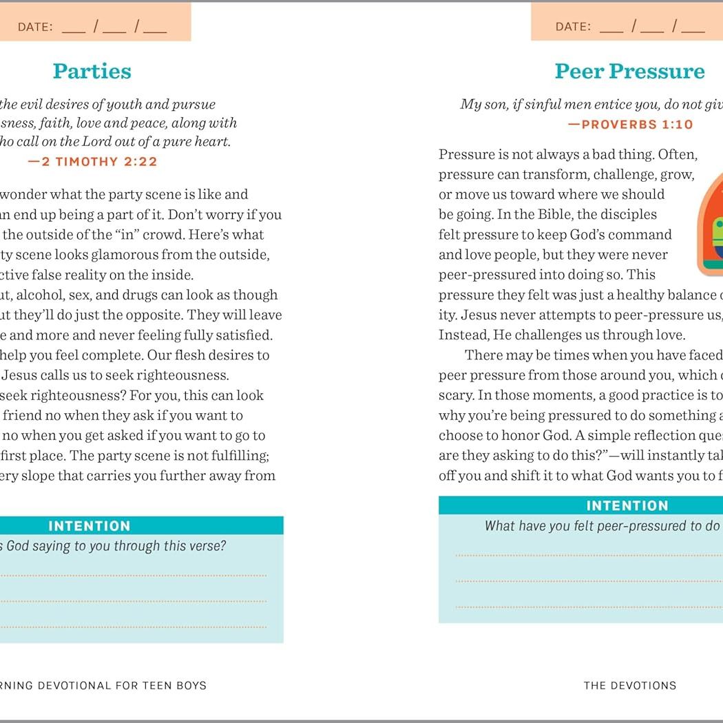 Morning Devotional For Teen Boys