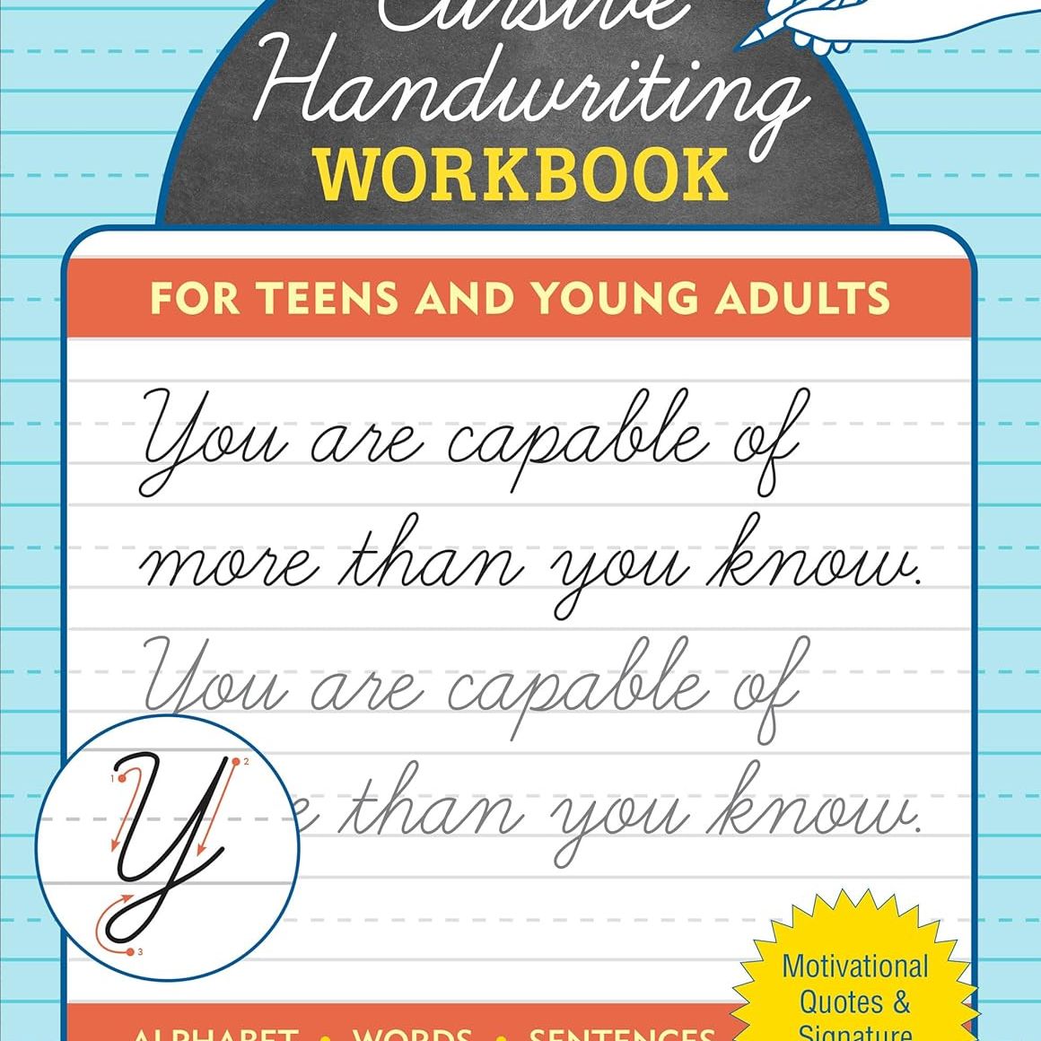 Cursive Handwriting Workbook for Teens and Young Adults