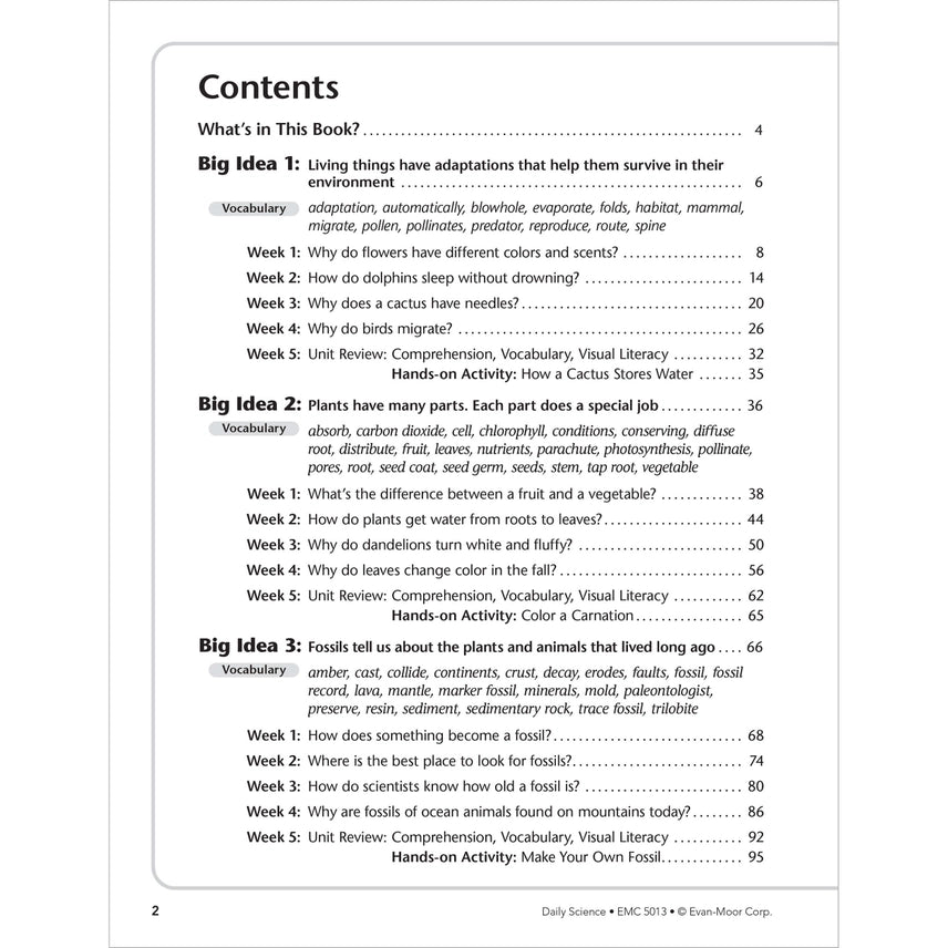 Daily Science Workbook, Grade 3