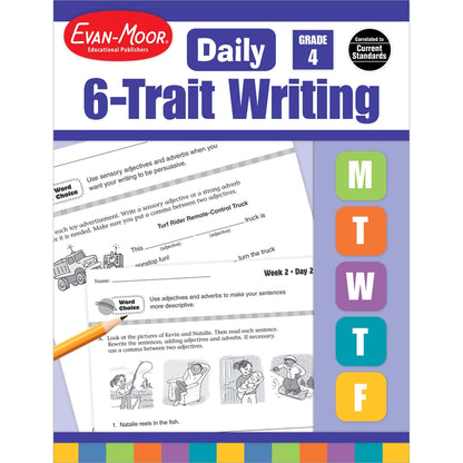 Daily 6-Trait Writing, Workbook Grade 4