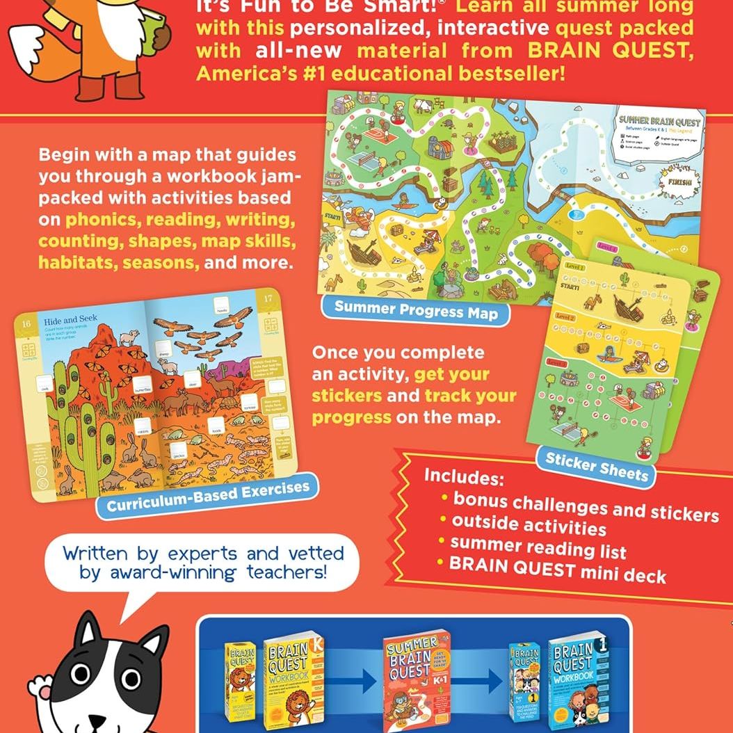Brain Quest Summer Workbook K & 1