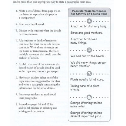 Paragraph Writing, Workbook (Grades 2–4)