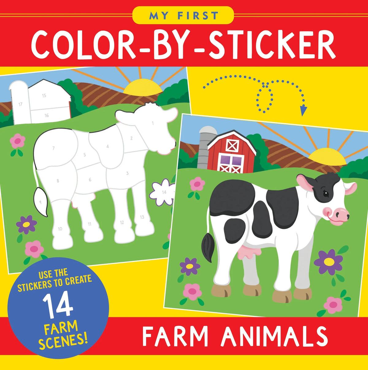 My First Color-By-Sticker Book -- Farm Animals