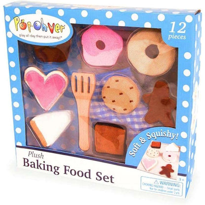 PopOhVer Plush Food Donuts & Pastries Set