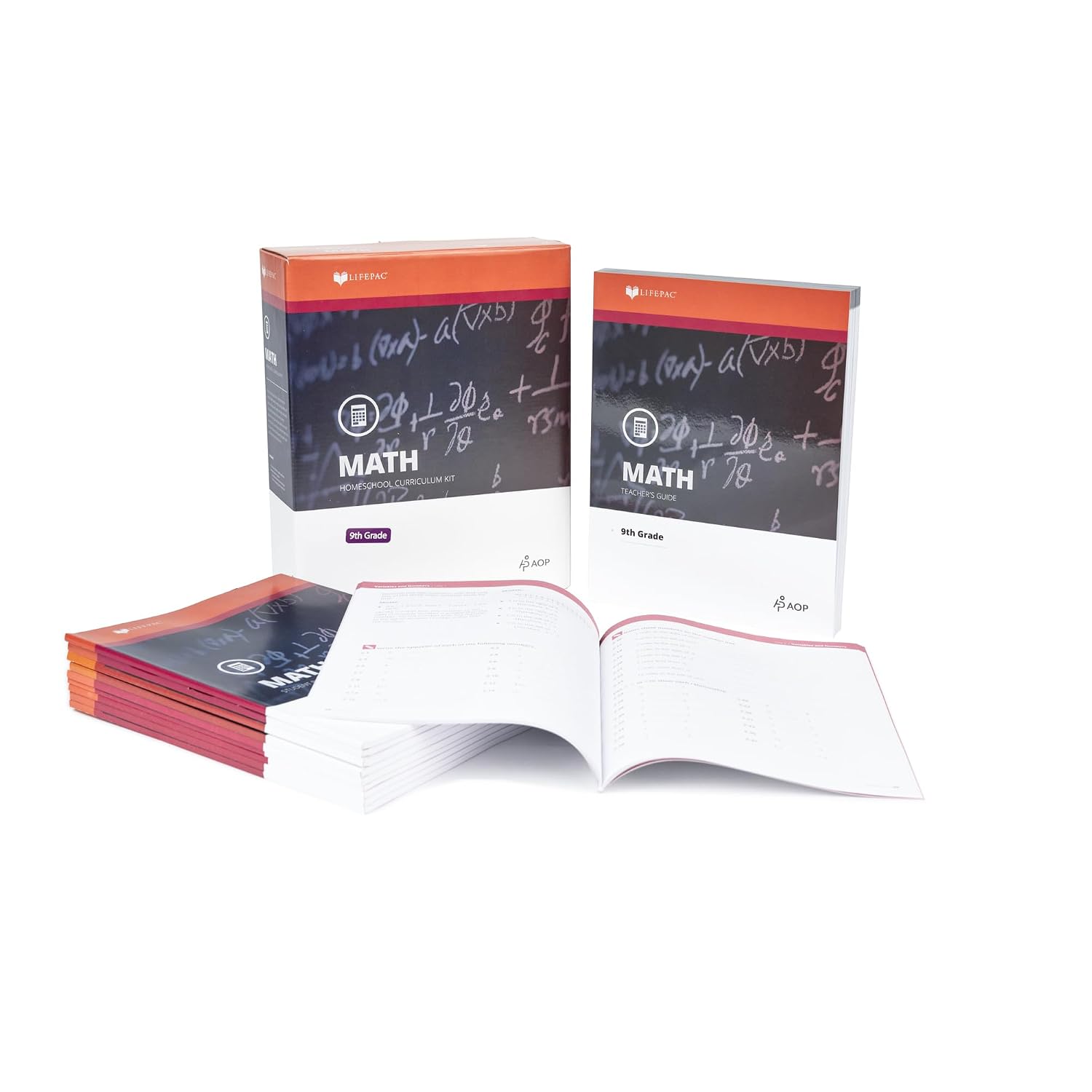 LIFEPAC Algebra 1 9th Grade Complete Set