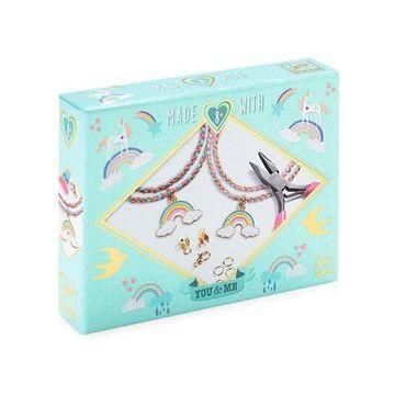 Djeco You & Me Jewelry Kit: Rainbow Kumihimo Beads & Jewelry