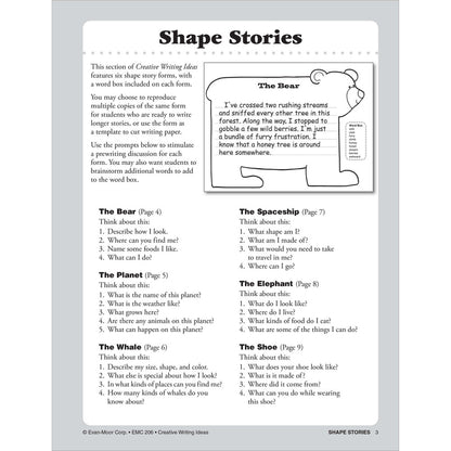 Creative Writing Ideas, Workbook Grade 2-4