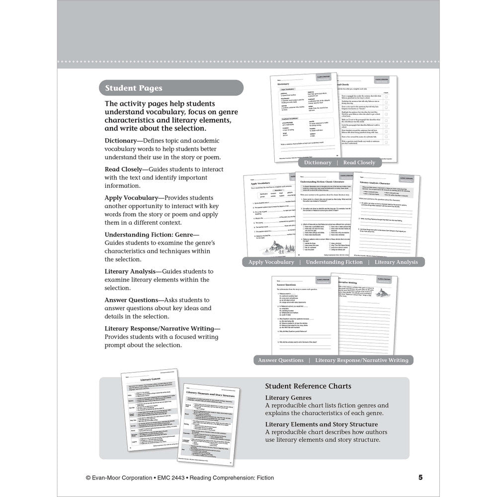 Reading Comprehension: Fiction, Teacher Resource Workbook (Grade 3)
