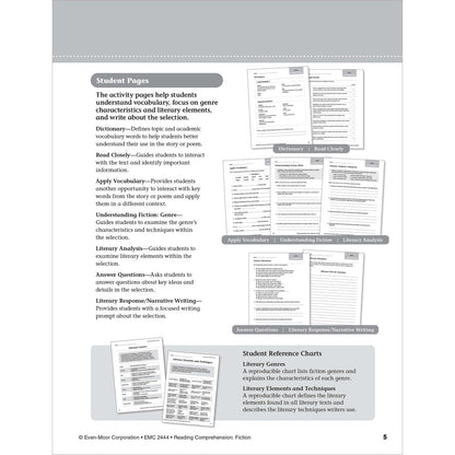 Reading Comprehension: Fiction, Teacher Resource Workbook (Grade 4)