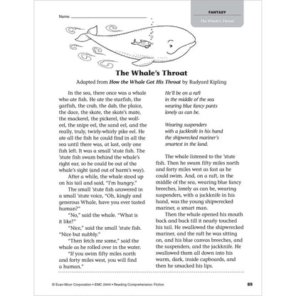 Reading Comprehension: Fiction, Teacher Resource Workbook (Grade 4)
