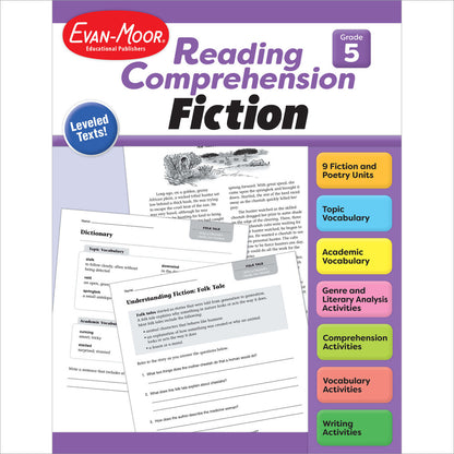 Reading Comprehension: Fiction, Teacher Resource  Workbook Book (Grade 5)