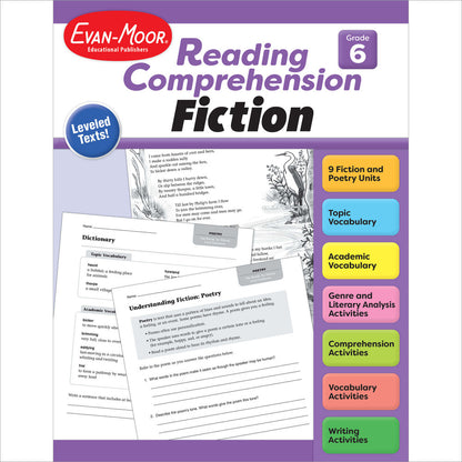 Reading Comprehension: Fiction, Resource Workbook  (Grade 6)