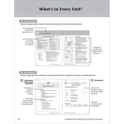 Text-Based Writing Workbook, Grade 3
