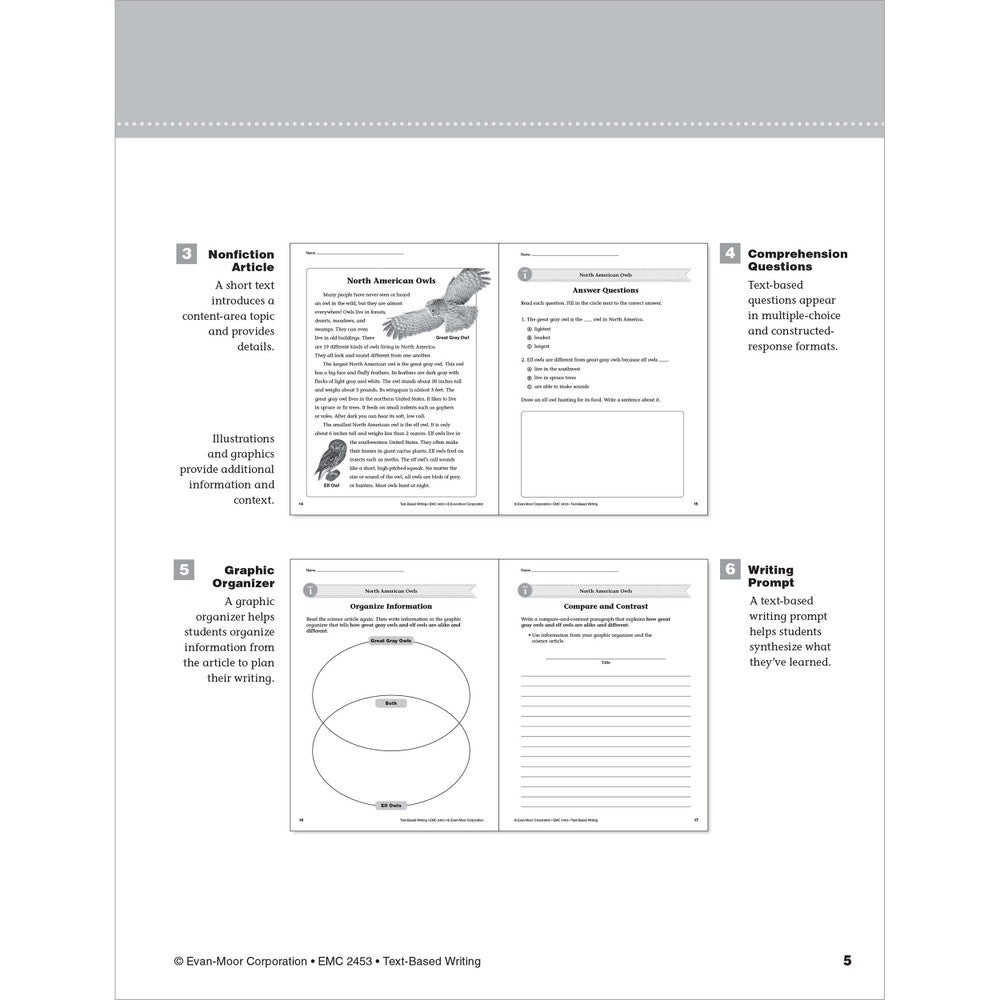 Text-Based Writing Workbook, Grade 3