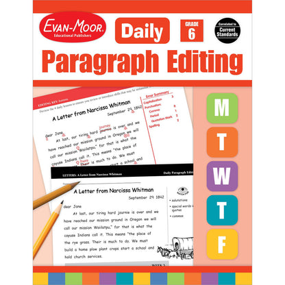 Daily Paragraph Editing, Workbook Grade 6