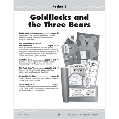 Literature Pockets: Folktales & Fairy Tales, Teacher Resource Workbook (Grades K–1)