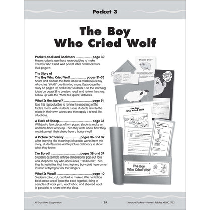 Literature Pockets: Aesop’s Fables, Teacher Resource Workbook (Grades 2–3)