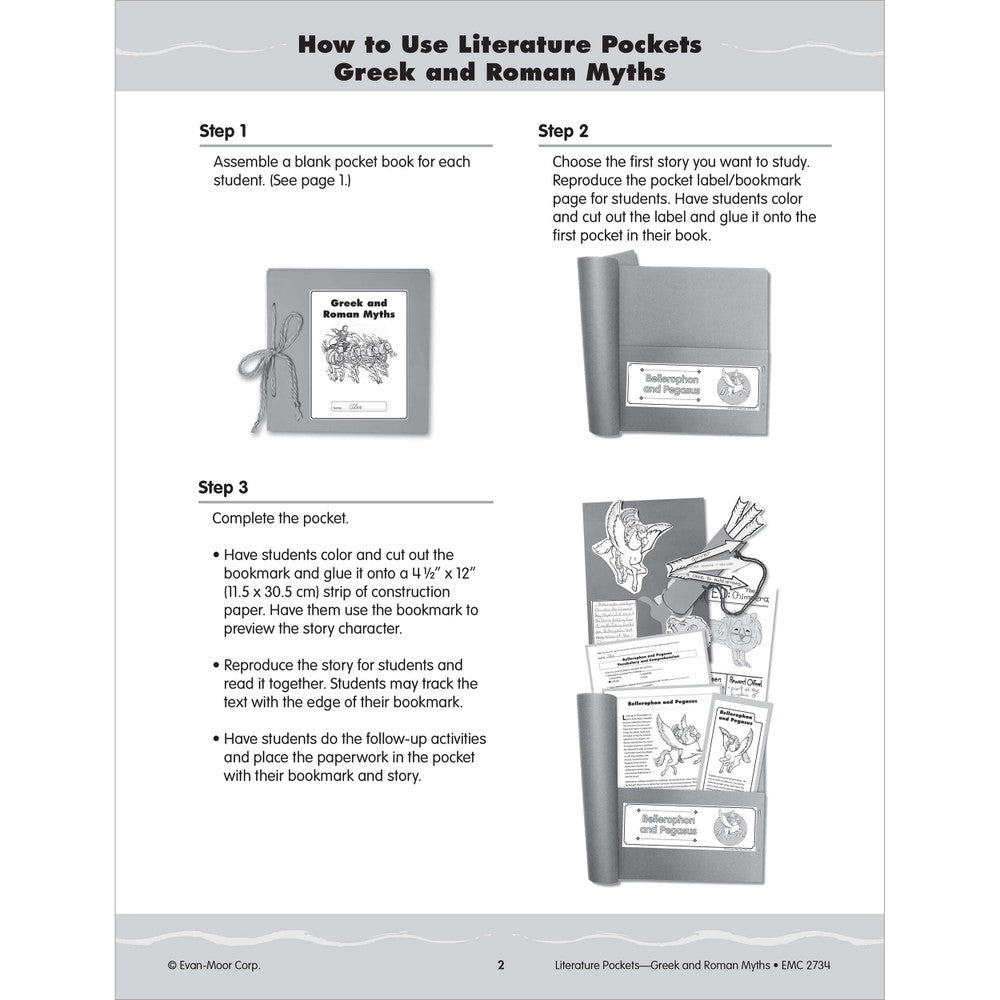 Literature Pockets: Greek & Roman Myths, Teacher Resource Workbook (Grades 4–6)