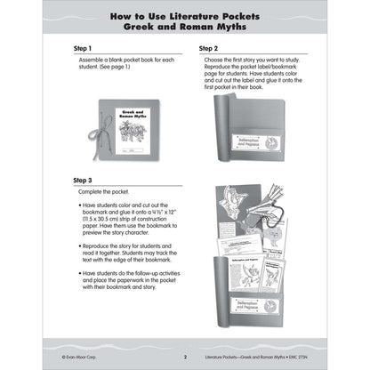 Literature Pockets: Greek & Roman Myths, Teacher Resource Workbook (Grades 4–6)