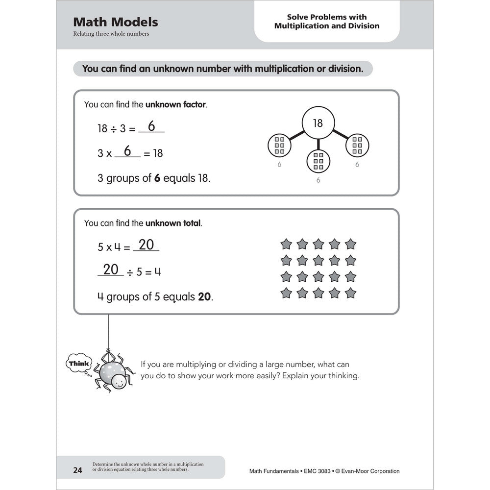 Math Fundamentals, Workbook Grade 3