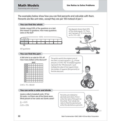 Math Fundamentals, Workbook Grade 6