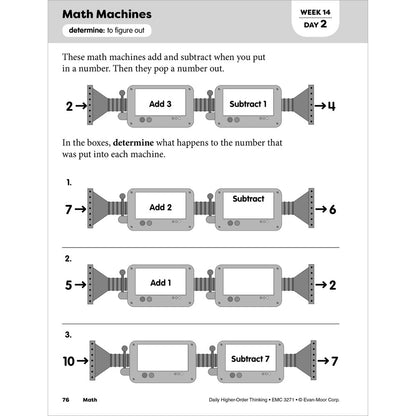 Daily Higher-Order Thinking, Teacher Resource Workbook (Grade 1)
