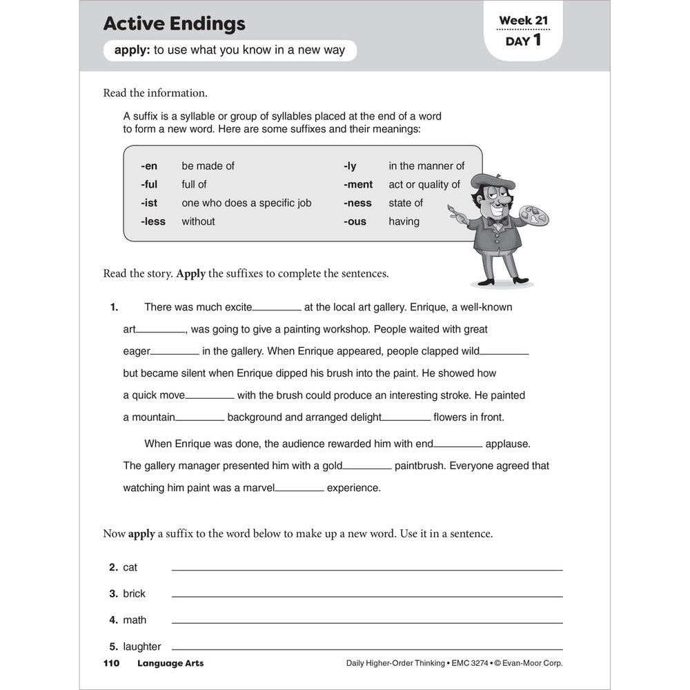 Daily Higher-Order Thinking, Teacher Resource Workbook (Grade 4)