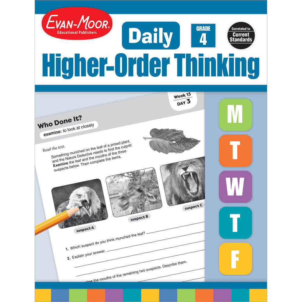 Daily Higher-Order Thinking, Teacher Resource Workbook (Grade 4)