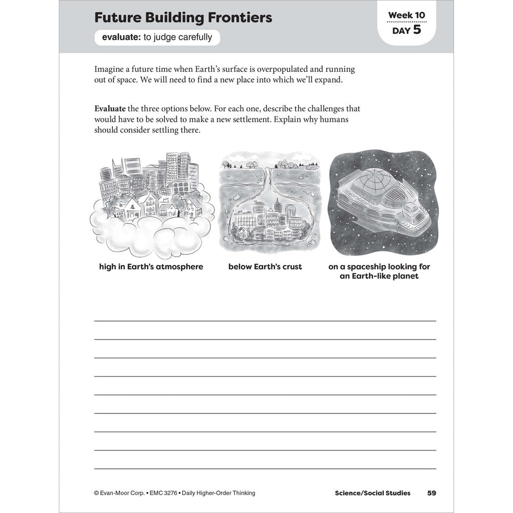 Daily Higher-Order Thinking, Teacher Resource Workbook (Grade 6)