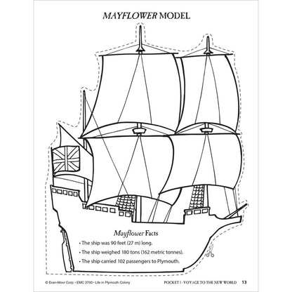 History Pockets: Life in Plymouth Colony, Workbook Grade 1-3
